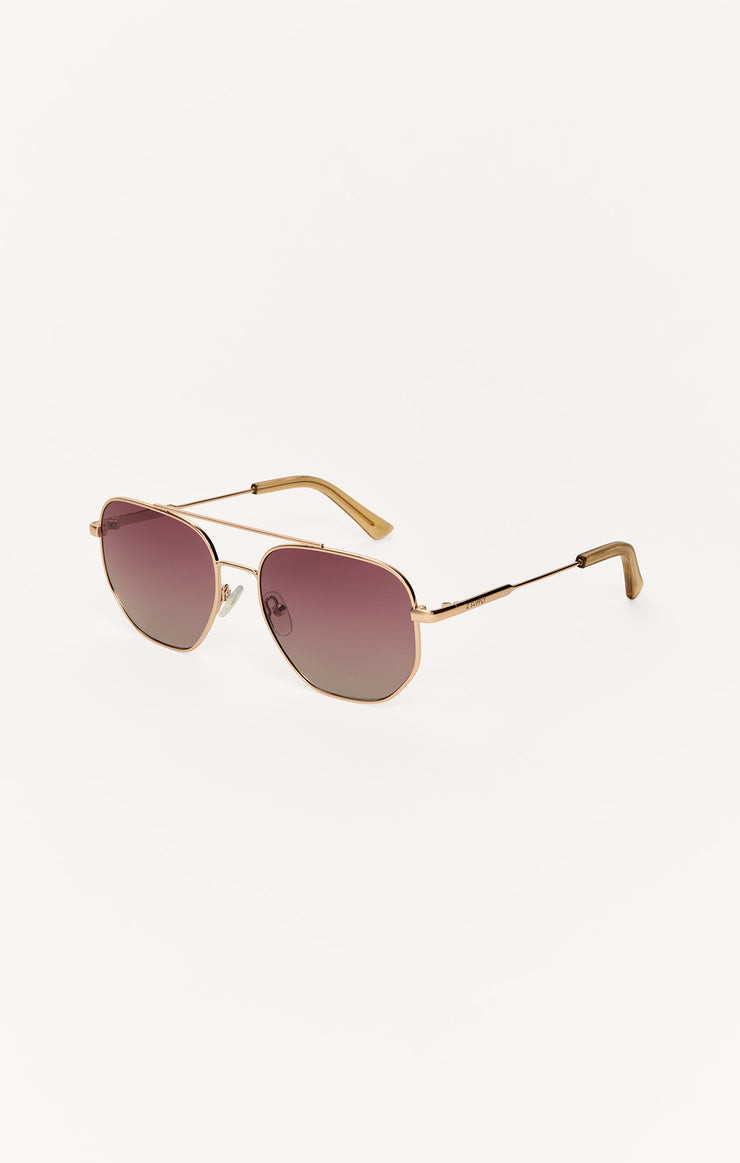 Accessories - Sunglasses Highway Polarized Sunglasses Rose Gold - Gradient