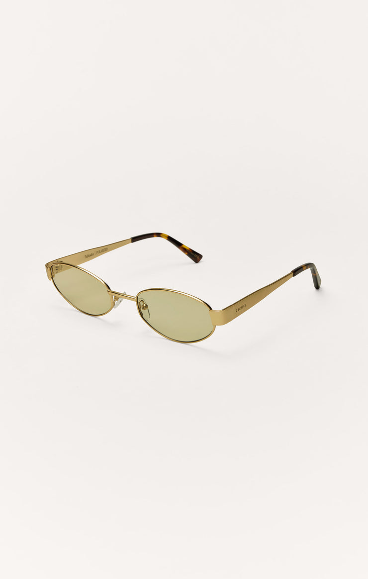 Accessories - Sunglasses Palisades Polarized Sunglasses Satin Gold - Khaki