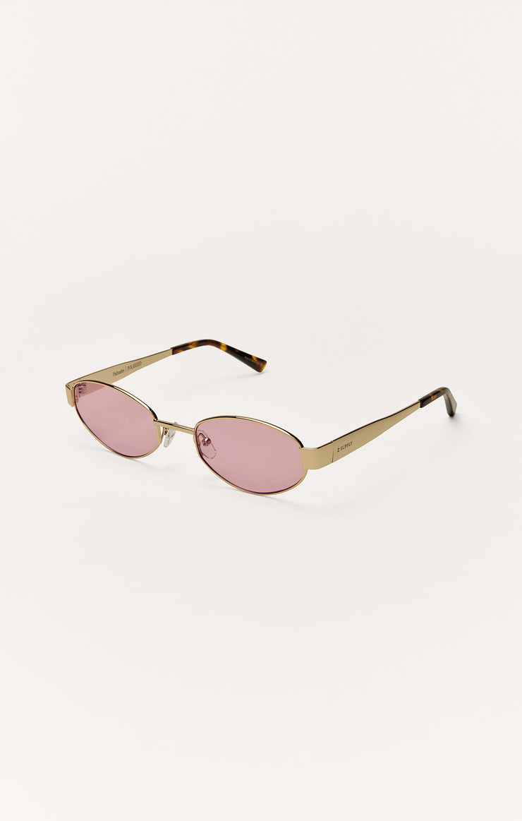 Accessories - Sunglasses Palisades Polarized Sunglasses Polished Gold - Pink
