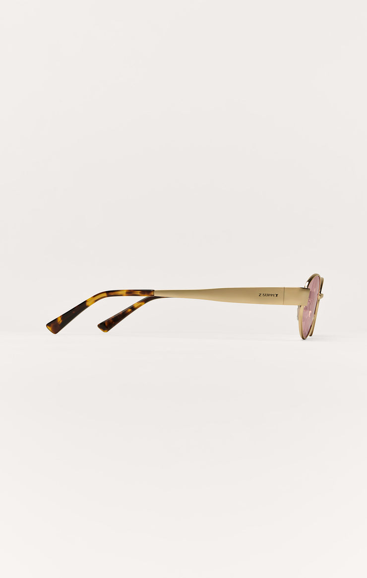 Accessories - Sunglasses Palisades Polarized Sunglasses Polished Gold - Pink