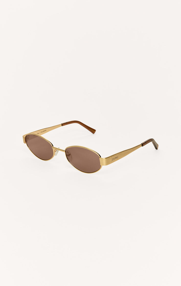 Accessories - Sunglasses Palisades Polarized Sunglasses Satin Gold - Brown