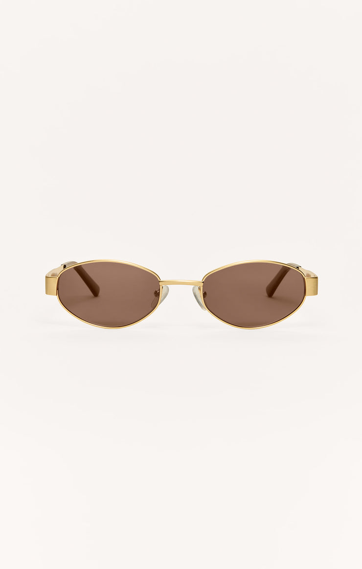 Accessories - Sunglasses Palisades Polarized Sunglasses Satin Gold - Brown