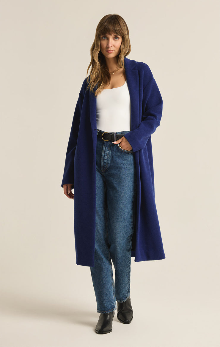 Jackets Mason Knit Coat Sapphire Blue