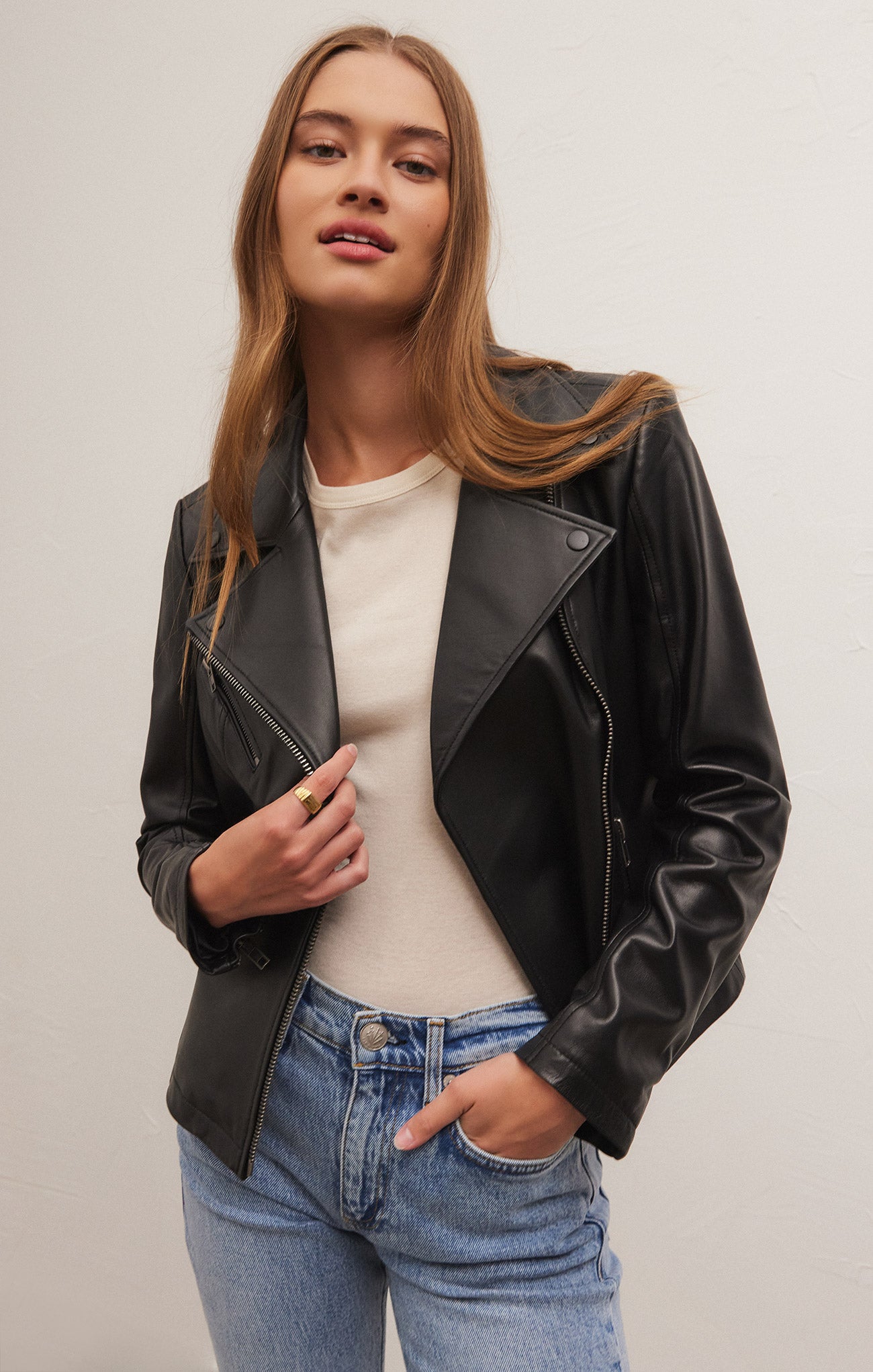 Ryder Leather Moto Jacket – Z SUPPLY