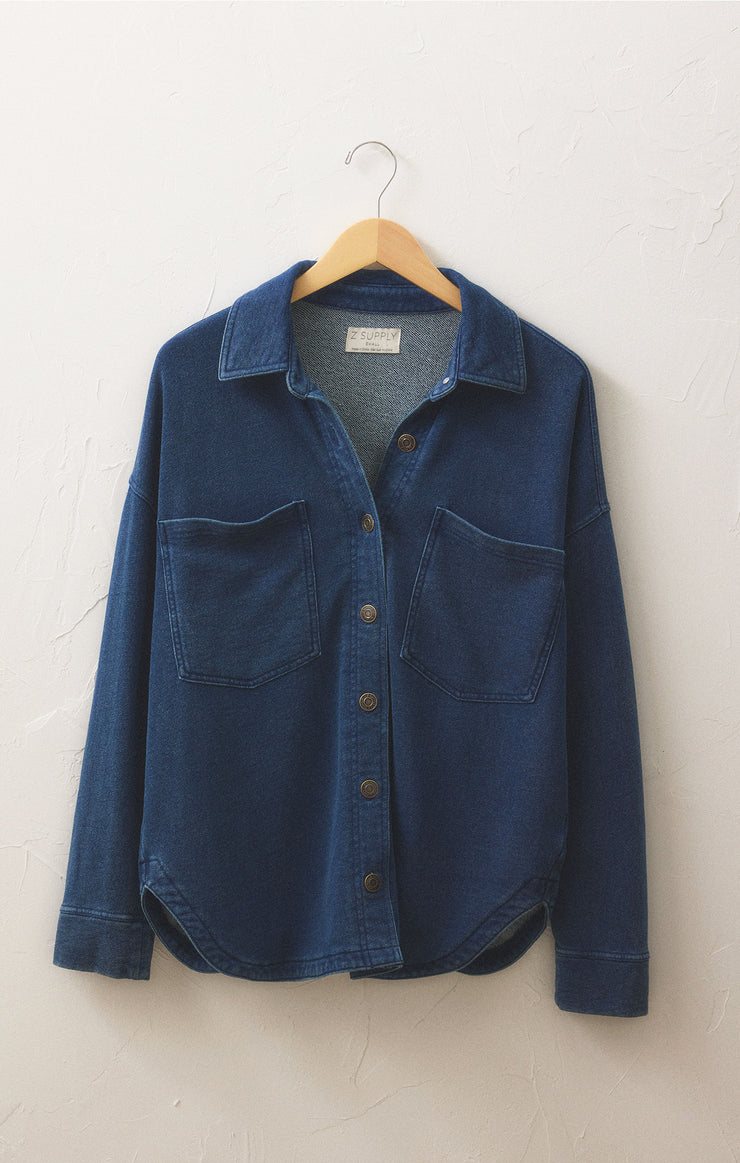 Jackets All Day Knit Denim Jacket Indigo