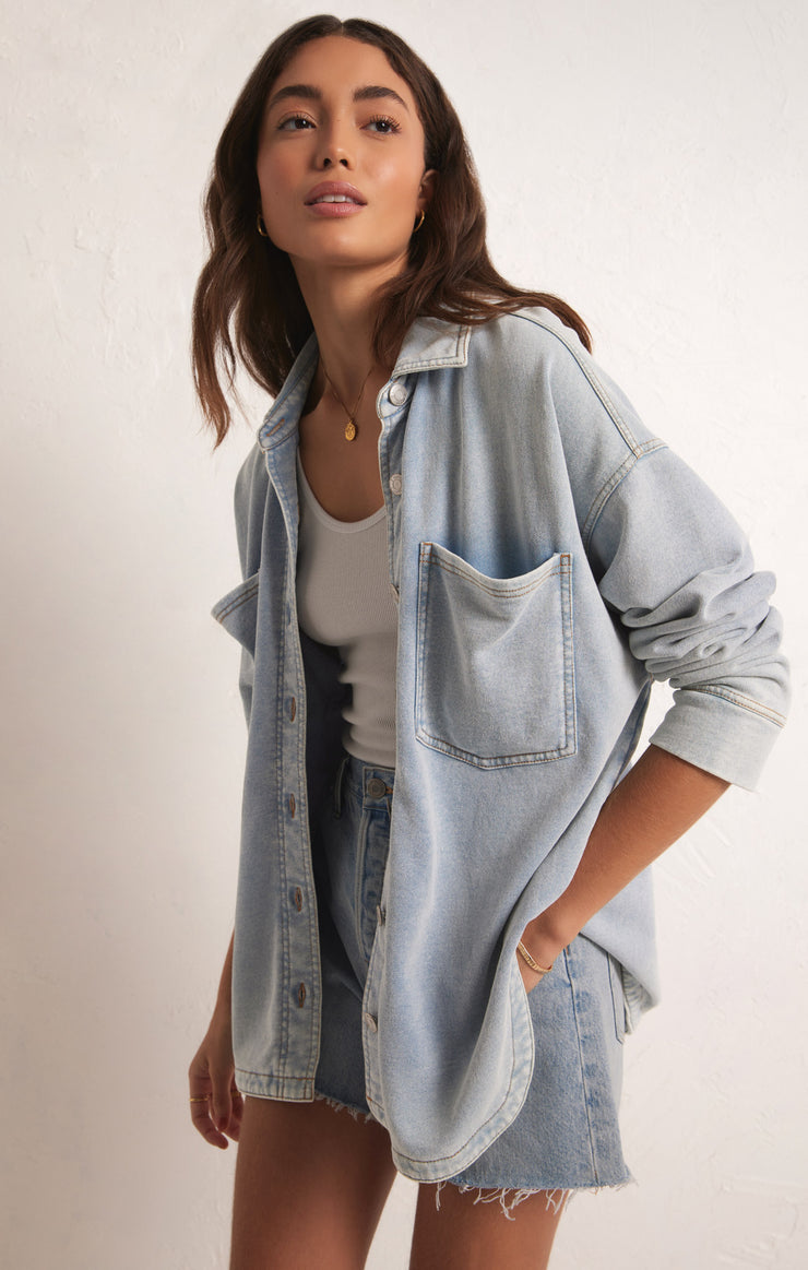 All Day Knit Denim Jacket Z SUPPLY