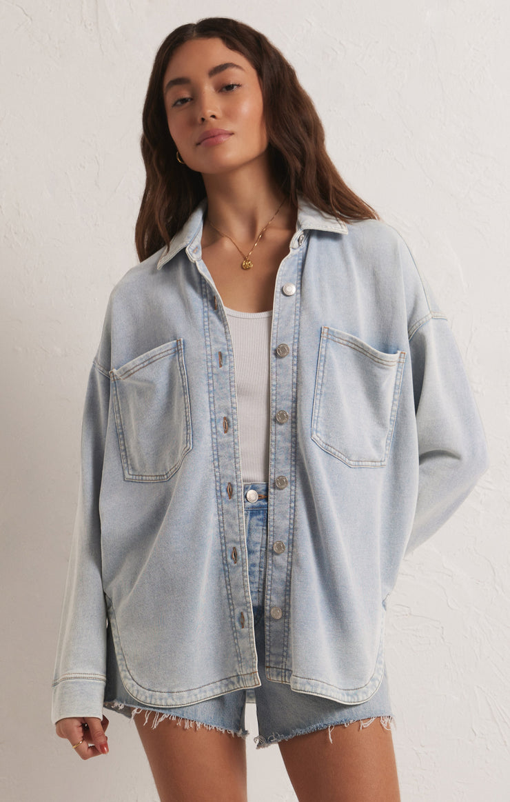 ✨ ▫️ Denim Jacket with Grommets 🏷️Link in story (24h