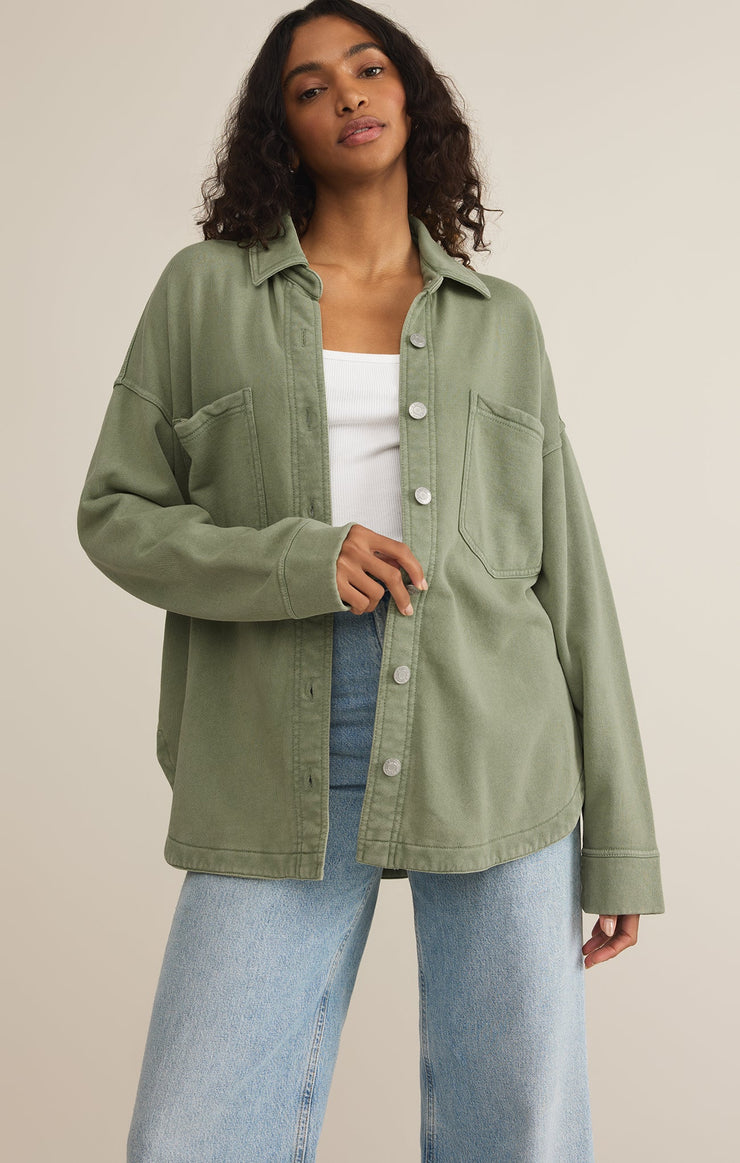 Jackets All Day Knit Jacket Avocado