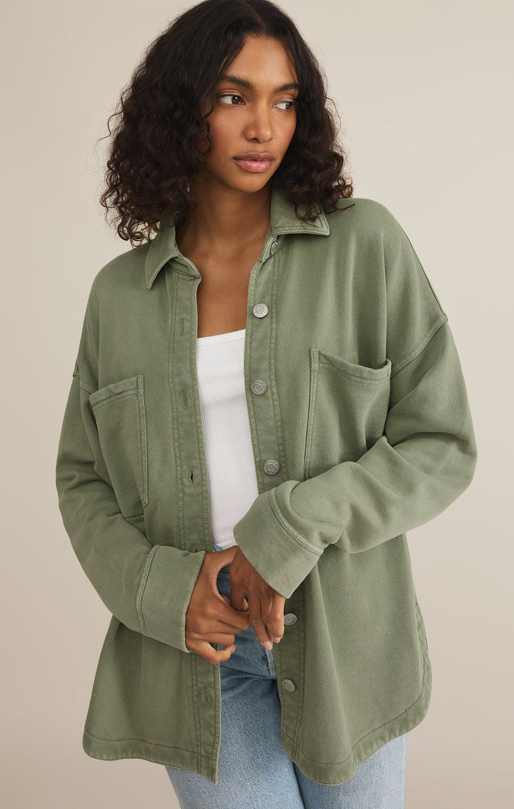 Jackets All Day Knit Jacket Avocado