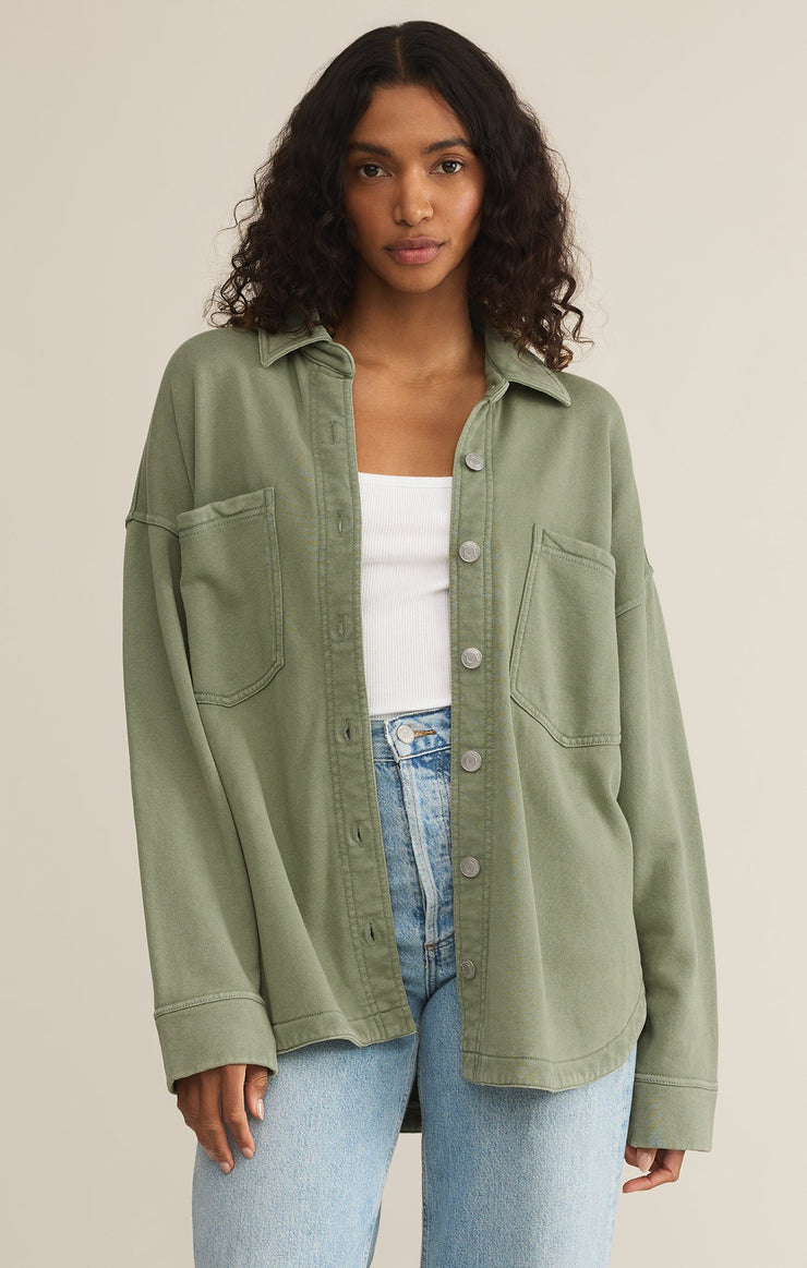 Jackets All Day Knit Jacket Avocado