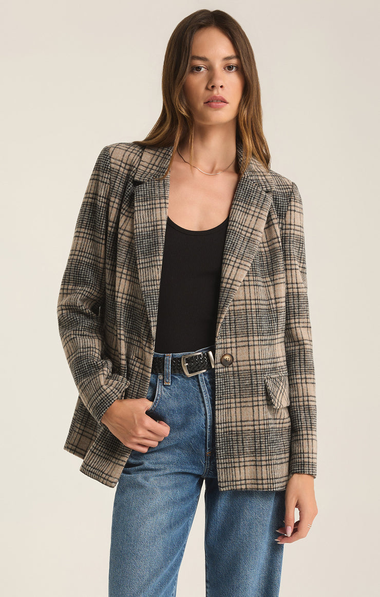 Jackets Kingston Relaxed Plaid Blazer Kingston Relaxed Plaid Blazer