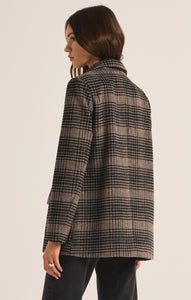 JacketsKingston Relaxed Plaid Blazer Latte