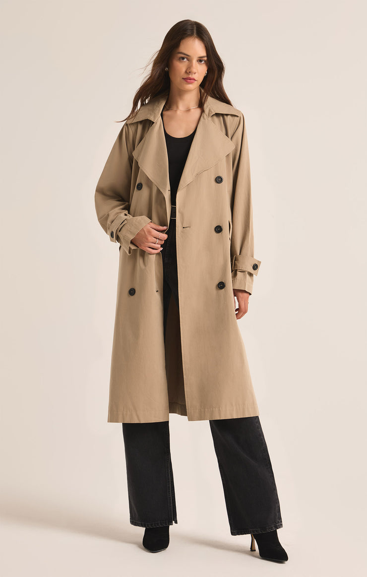 Jackets Dorian Trench Coat Driftwood