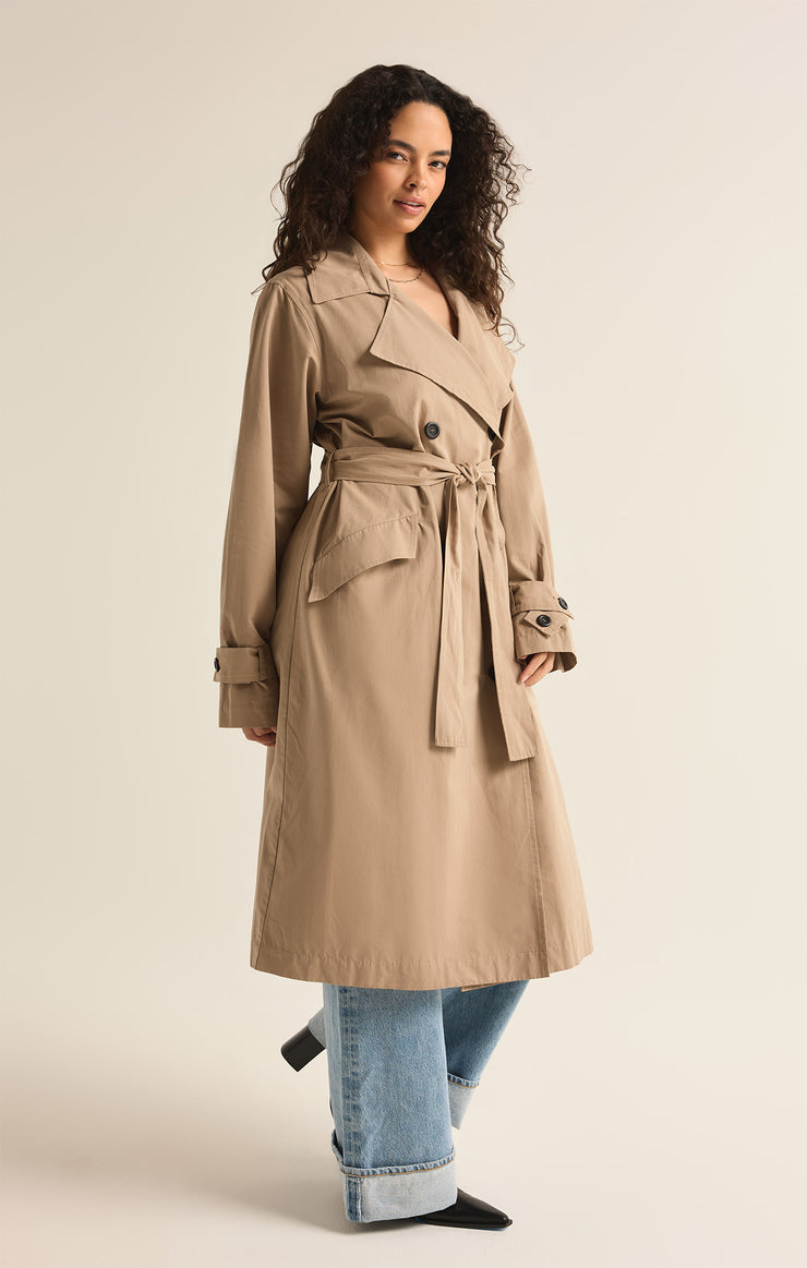 Jackets Dorian Trench Coat Driftwood