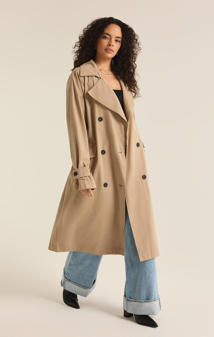 Jackets Dorian Trench Coat Driftwood