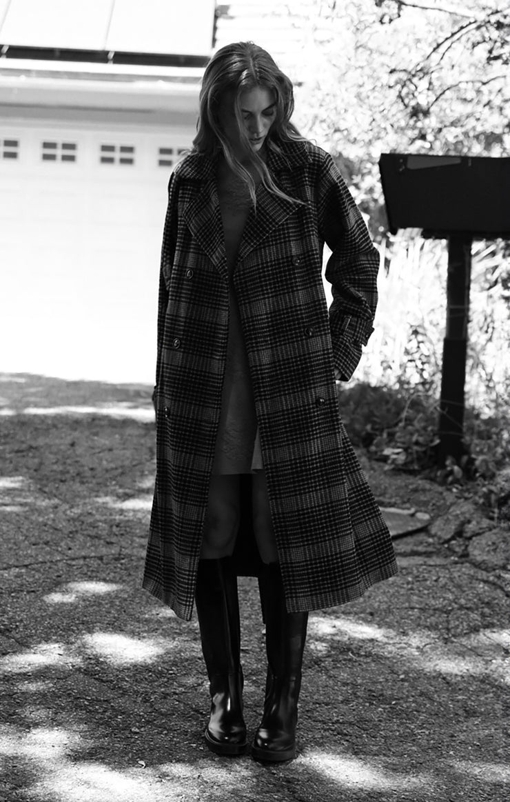 Jackets Jackie Plaid Trench Jackie Plaid Trench