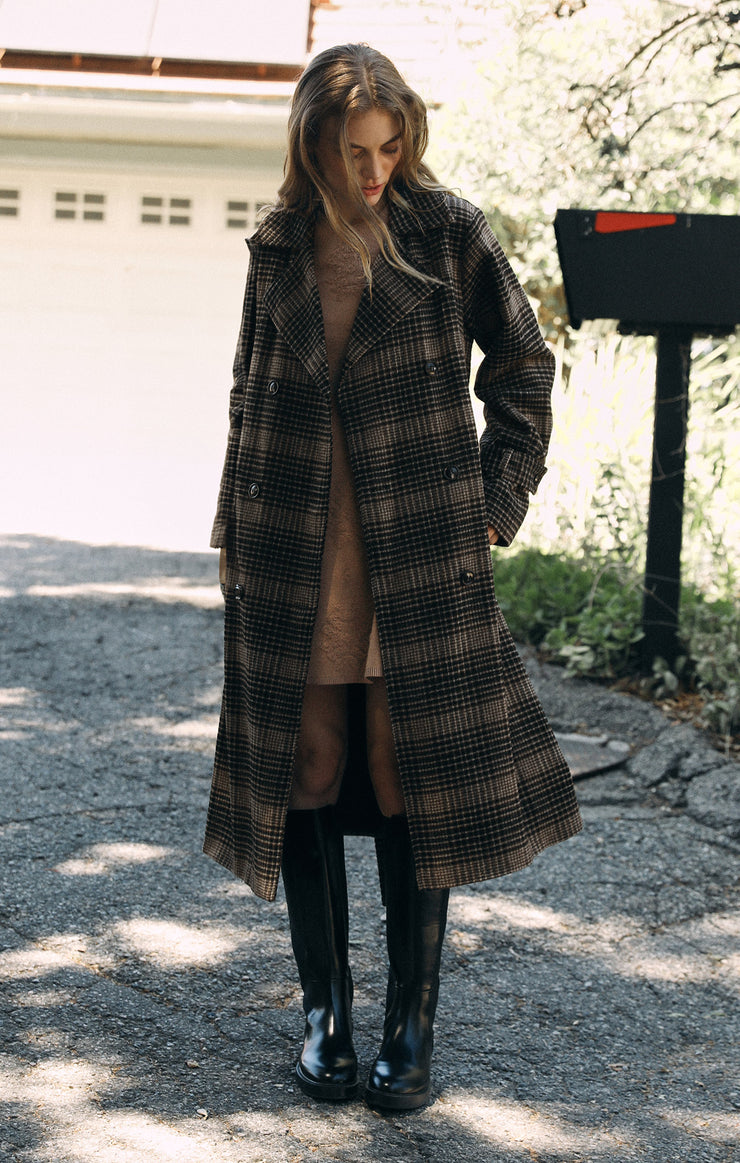 Jackets Jackie Plaid Trench Jackie Plaid Trench