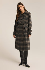 JacketsJackie Plaid Trench Latte