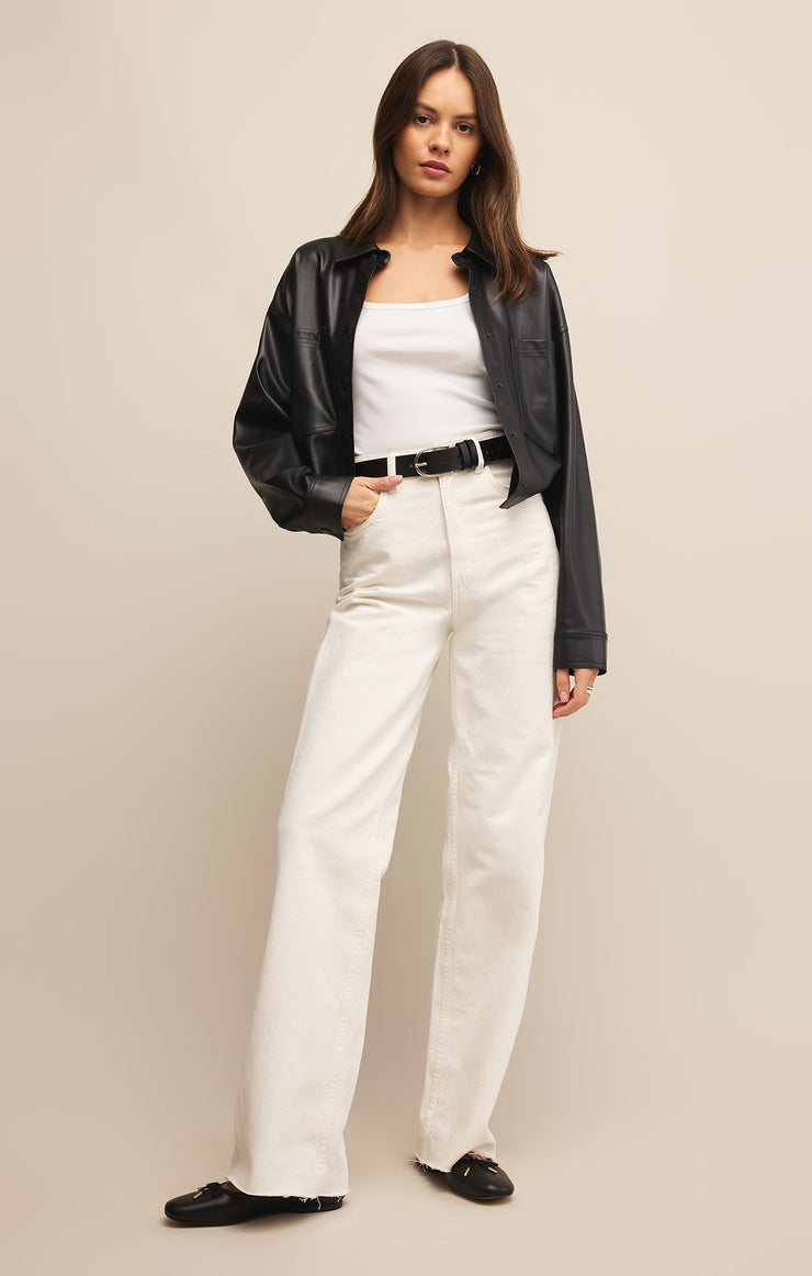 All day Faux Leather Jacket