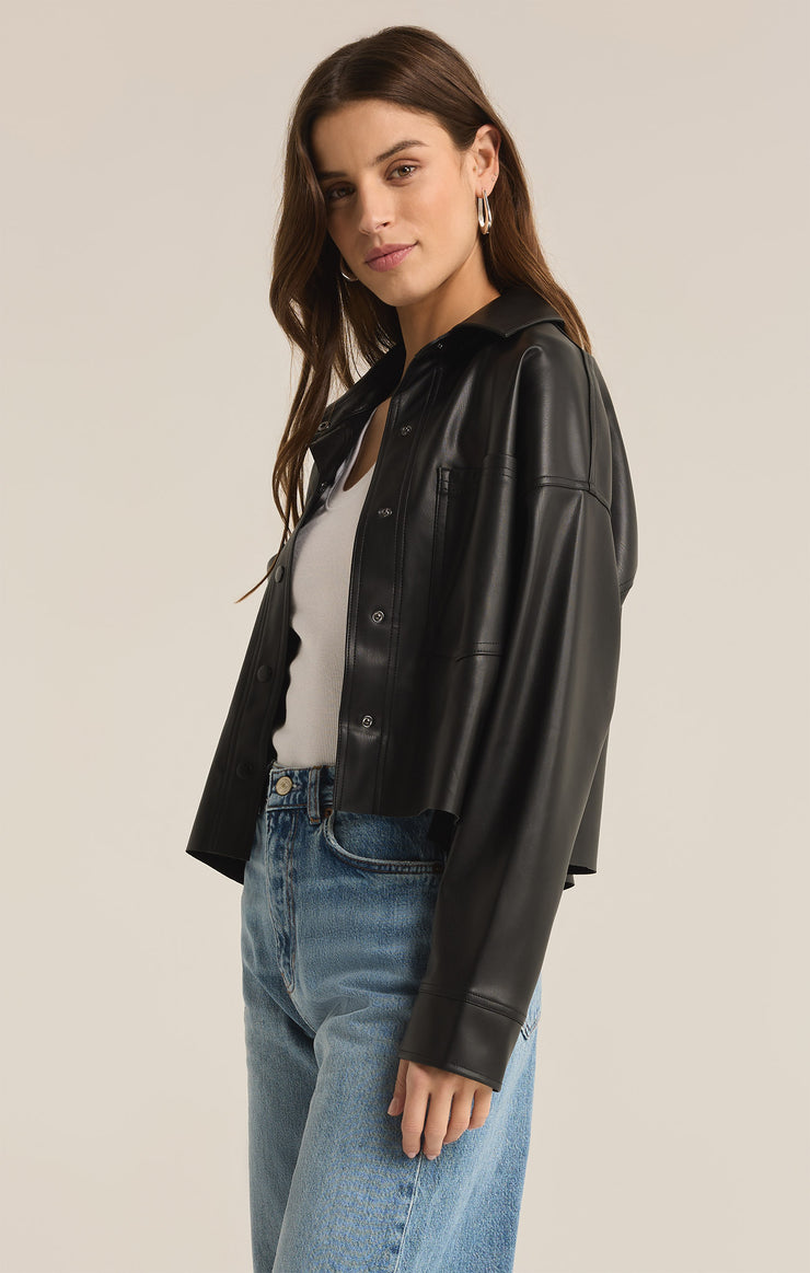 Jackets All day Faux Leather Jacket Black