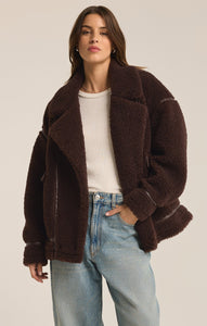 JacketsAri Sherpa Jacket Dark Chocolate