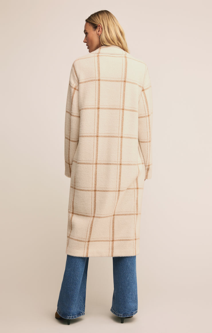 Mason Windowpane Knit Coat