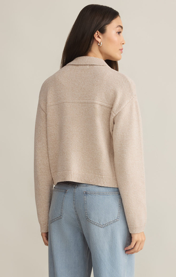 Jackets Cielo Sweater Knit Jacket Parchment