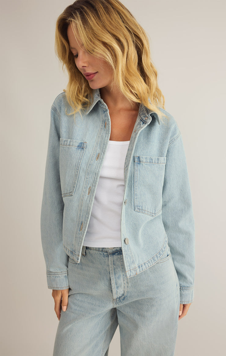 Jackets All Day Cropped Denim Jacket All Day Cropped Denim Jacket