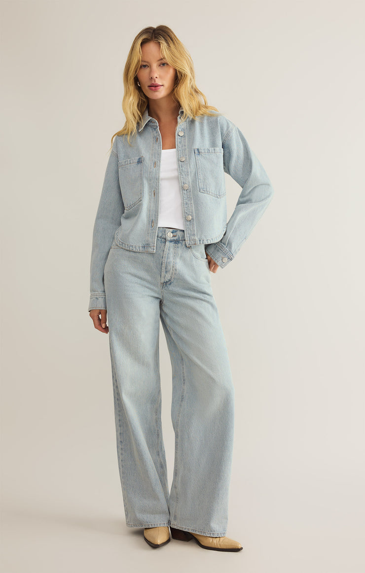 All Day Cropped Denim Jacket