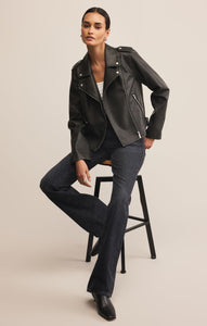 JacketsAlchemy Moto Faux Leather Jacket Black