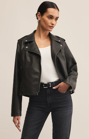 ジャケット・アウター blackup fake leather jacket Cropped Sherpa Lined Faux Leather Jacket for Fashion | TikTok