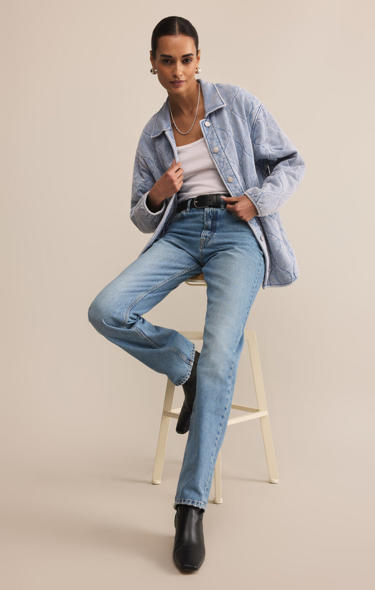 ジャケット・アウター chimala | KNIT DENIM STANDCOLLAR JACKET chimala | KNIT DENIM STANDCOLLAR JACKET