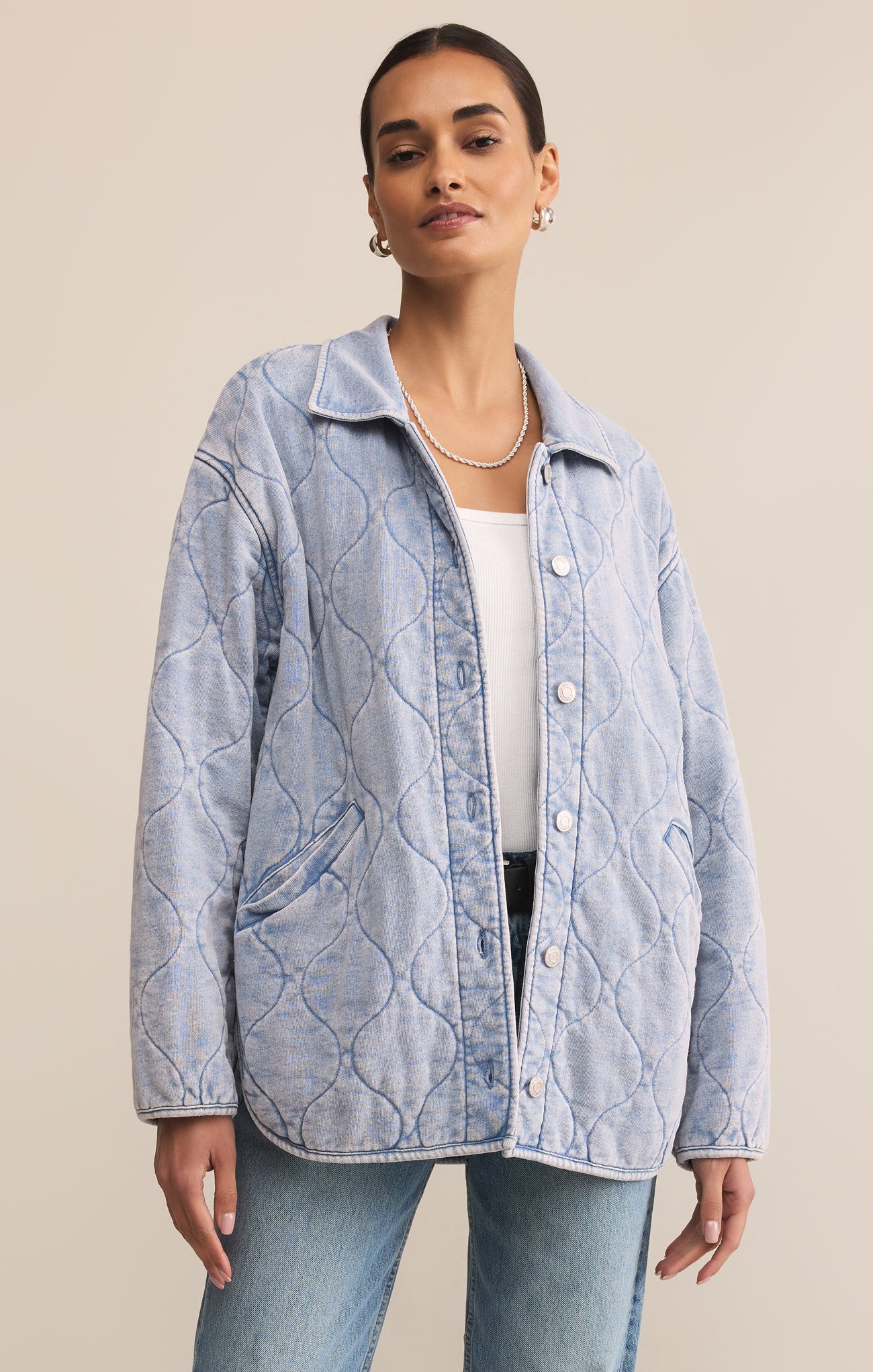 Boulder Quilted Knit Denim Jacket – Z SUPPLY