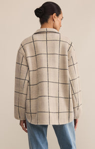 JacketsBronx Plaid Sweater Knit Jacket Frost