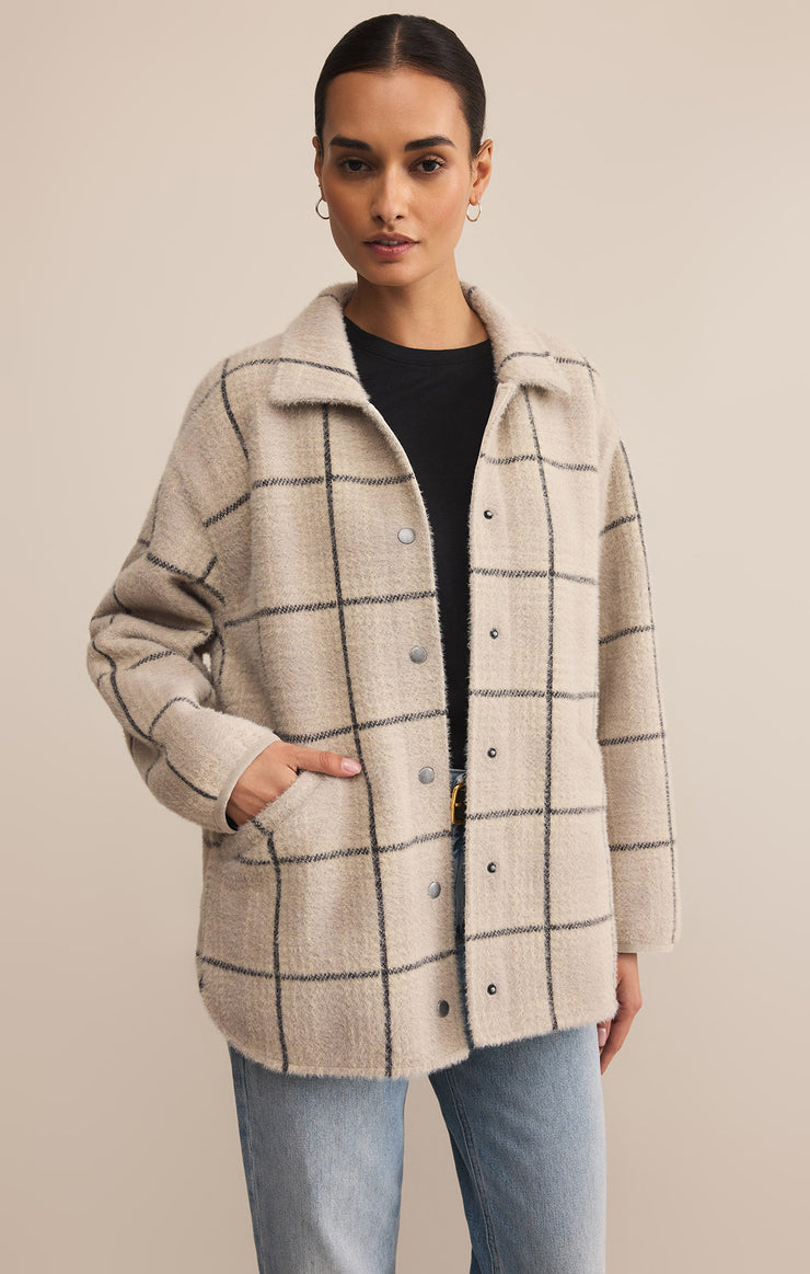 Jackets Bronx Plaid Sweater Knit Jacket Bronx Plaid Sweater Knit Jacket