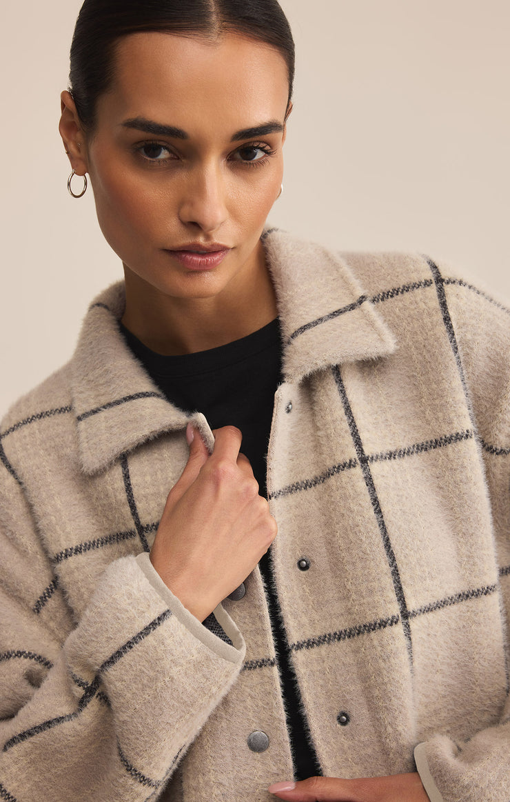 Jackets Bronx Plaid Sweater Knit Jacket Bronx Plaid Sweater Knit Jacket