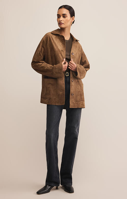 Jackets Decker Faux Suede Chore Coat Coconut