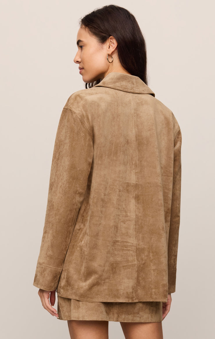 Jackets Decker Faux Suede Chore Coat Light Sand