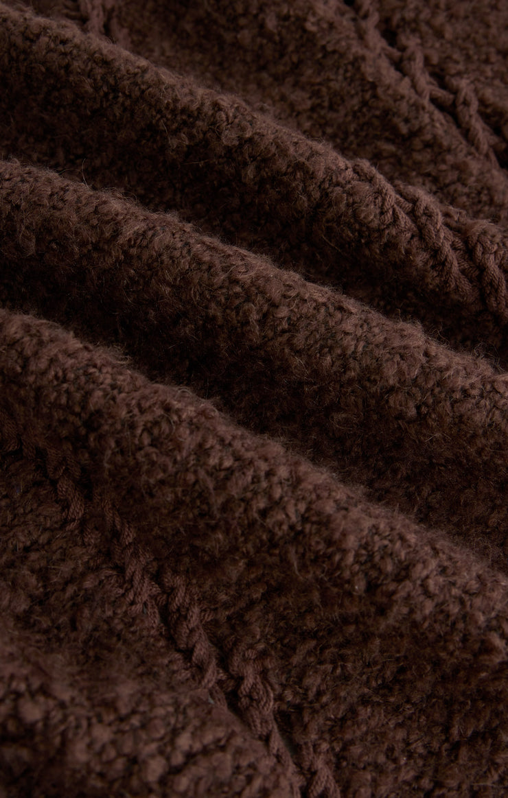 Jackets Sundance Zip-Up Sweater Jacket Chocolate Cherry