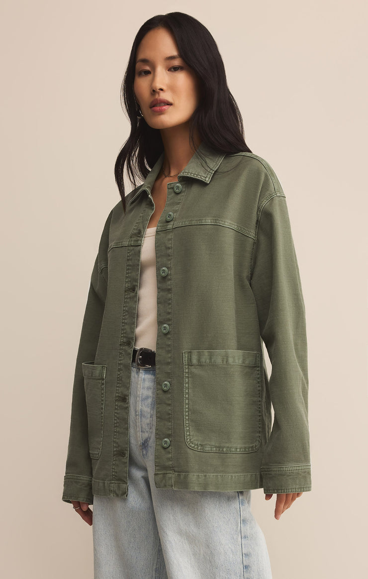 Jackets On The Road Relaxed Chore Jacket Hunter Green