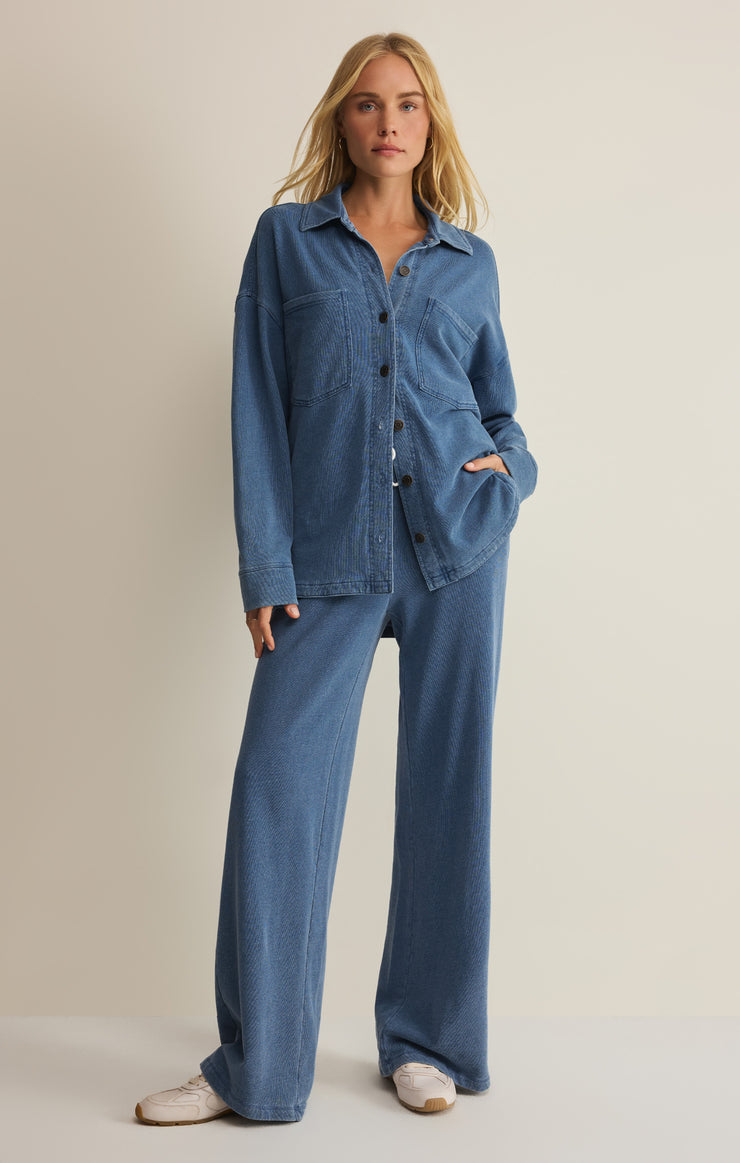 Jackets All Day Knit Denim Jacket All Day Knit Denim Jacket