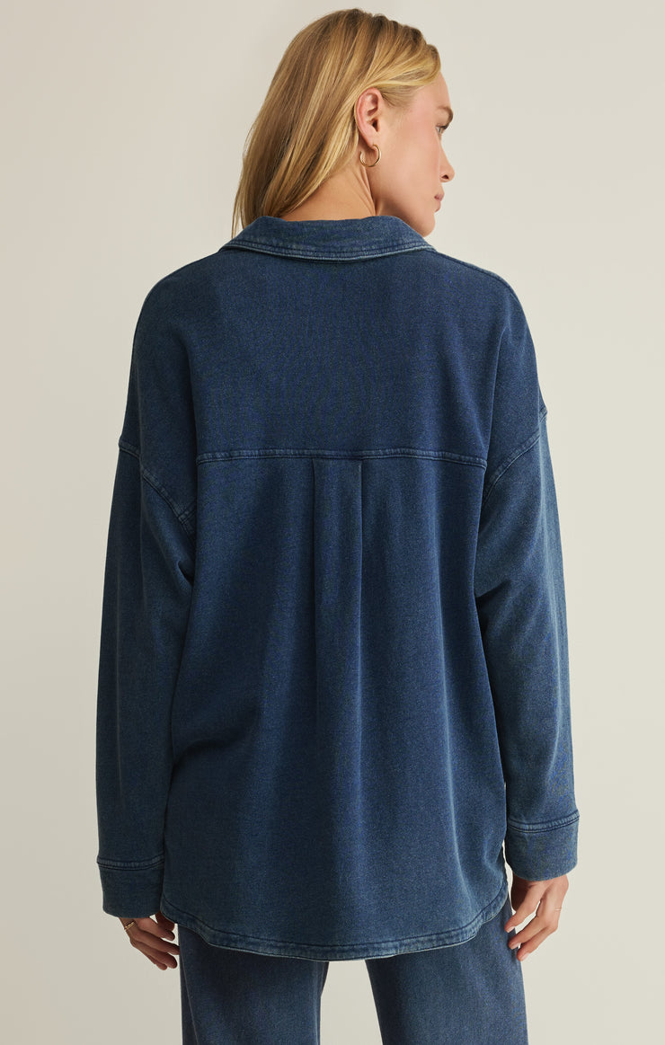 Jackets All Day Knit Denim Jacket Indigo