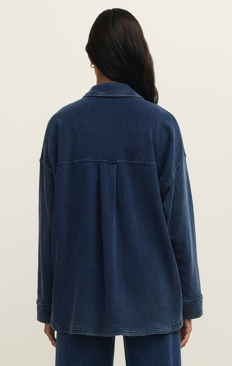 Jackets All Day Knit Denim Jacket Indigo