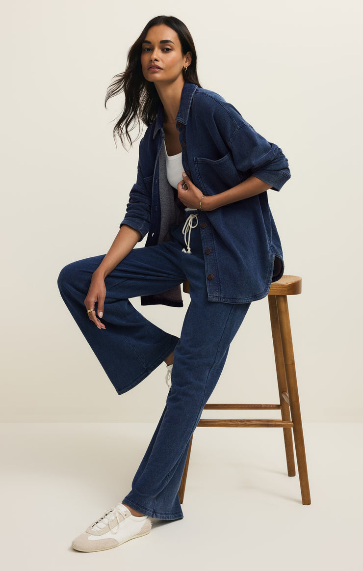 Jackets All Day Knit Denim Jacket All Day Knit Denim Jacket