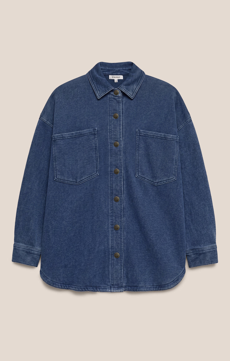 Jackets All Day Knit Denim Jacket Indigo