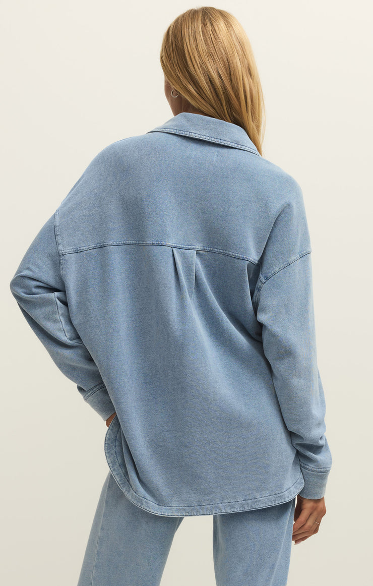 Jackets All Day Knit Denim Jacket All Day Knit Denim Jacket