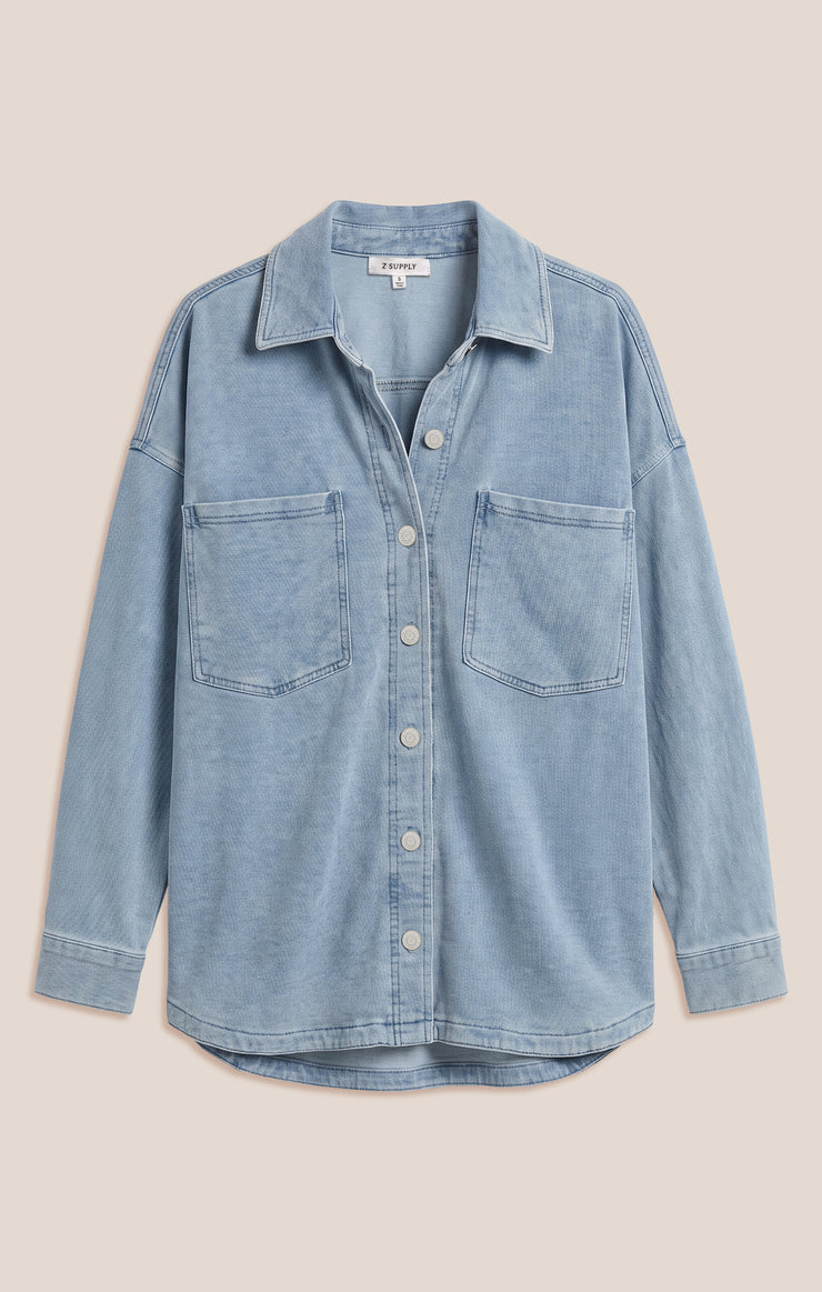 Jackets All Day Knit Denim Jacket Ocean Air Indigo