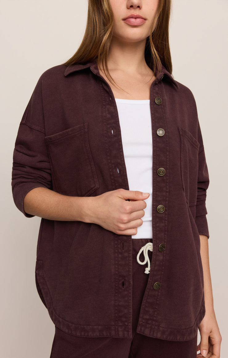 Jackets All Day Knit Jacket Berry Noir