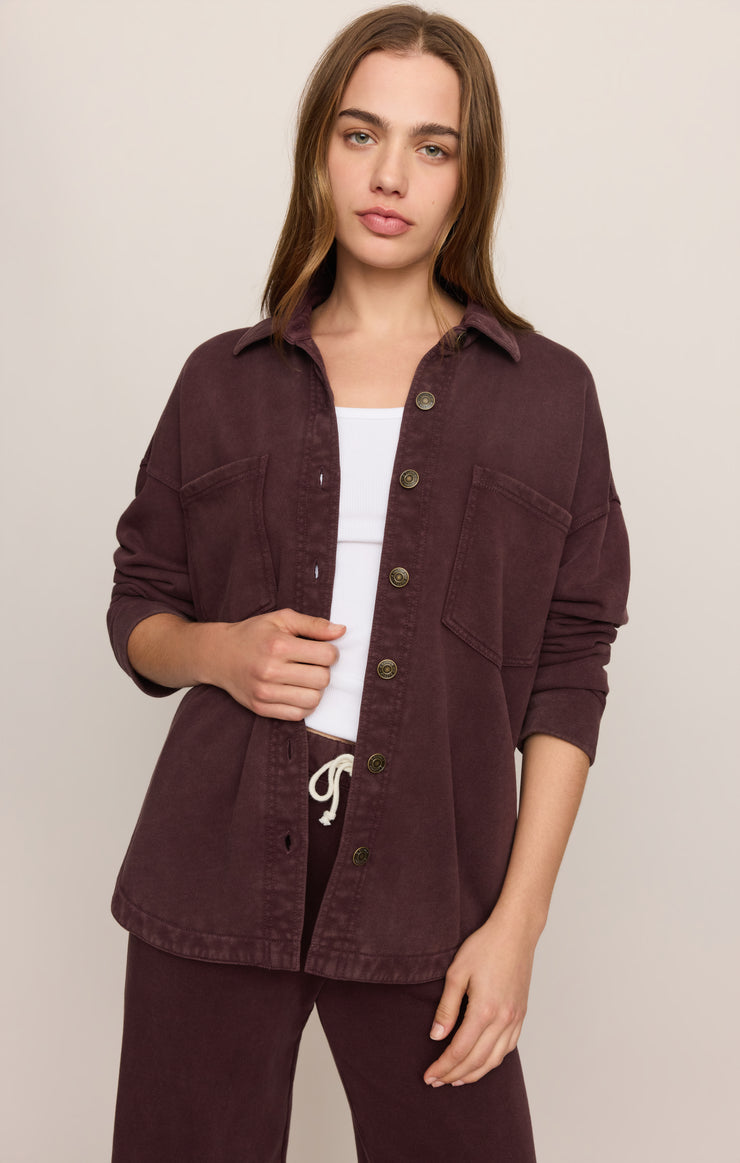 Jackets All Day Knit Jacket Berry Noir