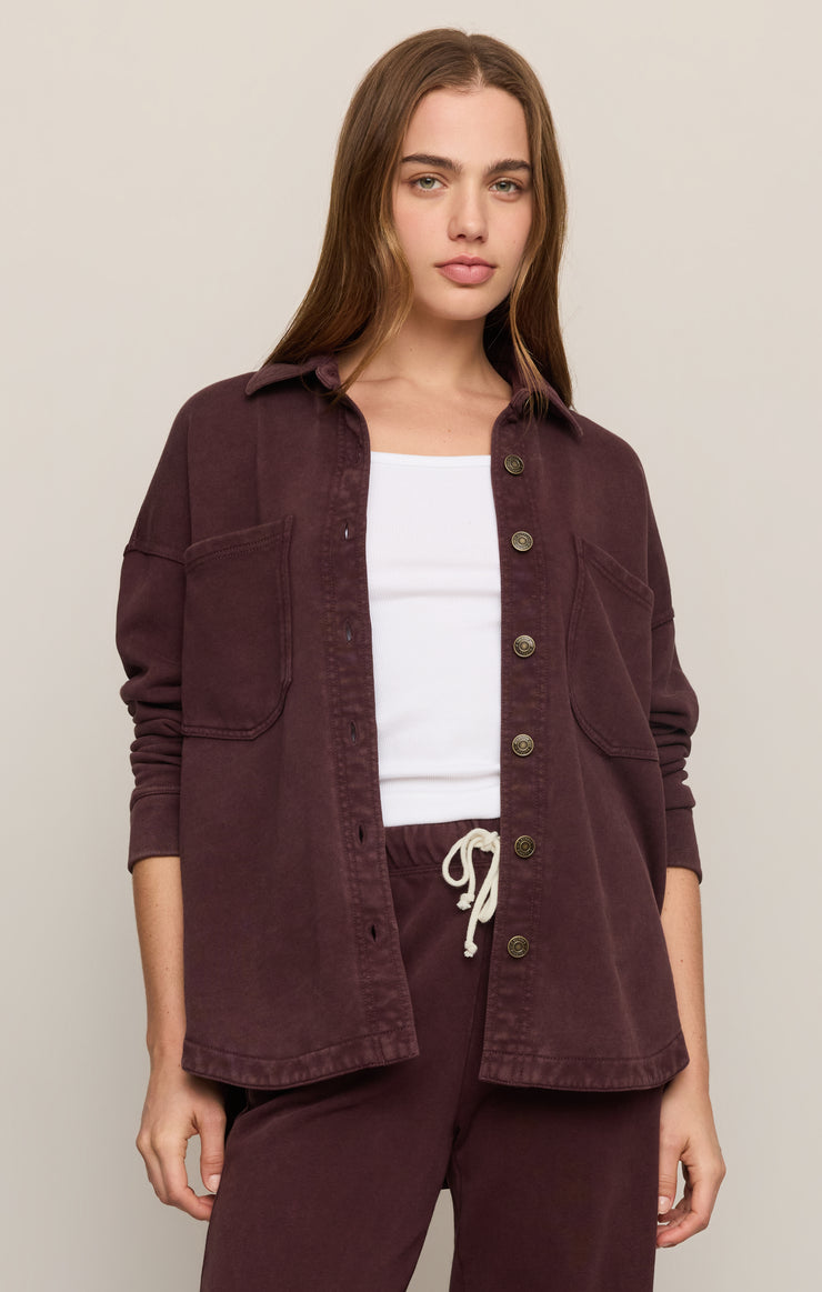Jackets All Day Knit Jacket Berry Noir